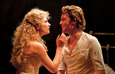 Scarlett Strallen (Clara) and David Thaxton (Giorgio) in Passion. Photo: Johan Persson