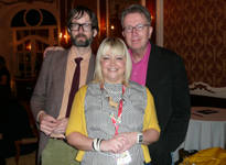 Tom with Jarvis Cocker and Bethan Elfyn at In The City '08