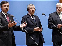 وزرای خارجه سه کشور اروپايی