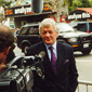 Jackie's career has taken him to various countries around the world. Here he is filming in America