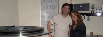 Sally Potter - in the projection booth at Odeon Covent Garden