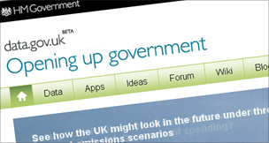 Screenshot of data.gov.uk website