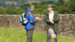 Derek chats to his guide 