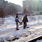Carrying the soup to the homeless