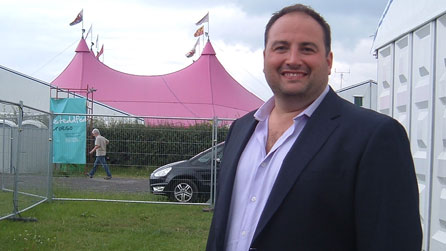 Wynne Evans at the 2011 National Eisteddfod in Wrexham