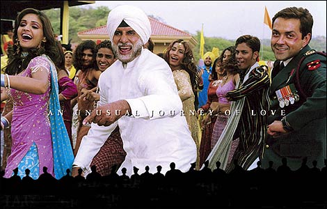 Sandali Sinha, Amitabh Bachchan, Bobby Deol