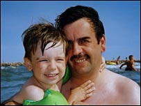 Stephen Wright - and his son Paul