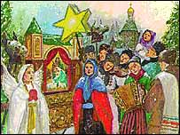 Polish Christmas painting