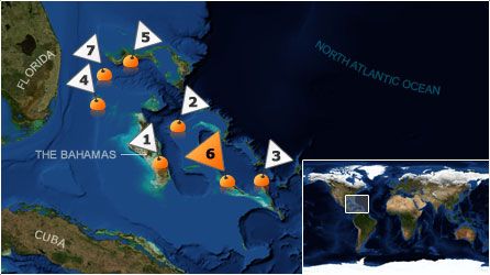 Dive map - Atlantic Ocean - Site 6