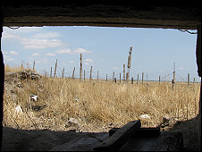 View from the lookout posts on the line of contact