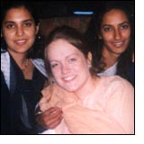 Hannah Condry (centre) and housemates