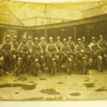 T/189776 Corporal James Herbert Jarvis 1st Training Battaleon (Drvs) R.A.S.C. Motor Cycle Dispatch Riders School somewhere near Carlisle Scotland My father is 3rd from left He was a very good rider and instructor