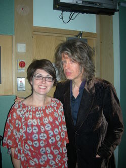 Marie-Louise Muir and Mike Scott in Studio 5 Broadcasting House Belfast 