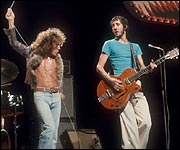 Roger Daltrey and Pete Townshend of The Who