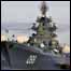 O navio Pedro, o Grande durante exercício na costa da França (Getty Images)