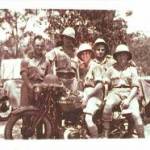 Olaf (centre) and good friends.