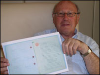 David Harris with the contract