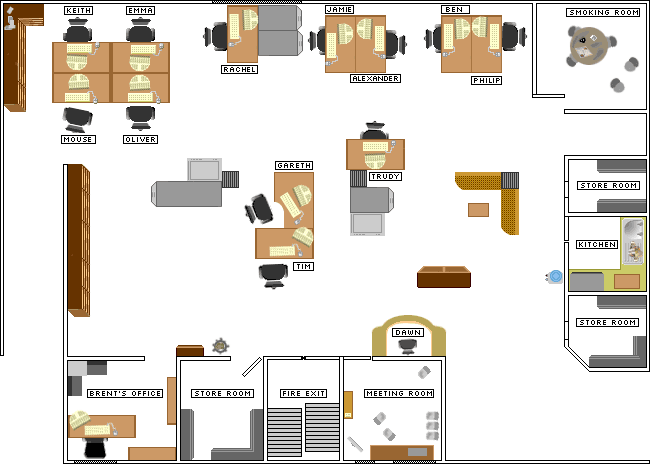 The Office interactive map - click for more detail