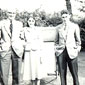 Marie's father Jack with Marie and her brother Hillary