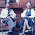 Roy and Lucy Cross in Guildford about 1963 when they both retired after careers in the cIvil Service.