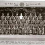 Sgt. P. Bell’s Squad - Scots Guards, July 1943 - Guards Depot My Grampa is in the middle row, fourth from the right.