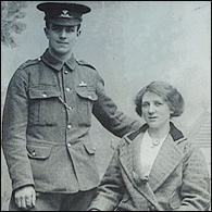 Fred and Elizabeth Davies wedding day, 4th February 1915