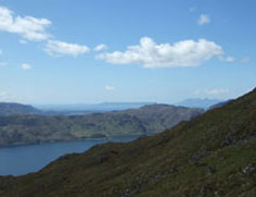 View to Eigg and Rum from mine