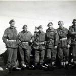 5 Troop en-route from Beirut January 1946 from left to right Sergeant Beckett, Lance/Corporal Hulstone, Troopers Gaitons, Hornsey, Burton, Stanley, and Bell