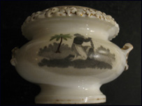 Bowl with picture of a slave