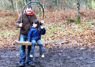 A local family at Melissa's Swing