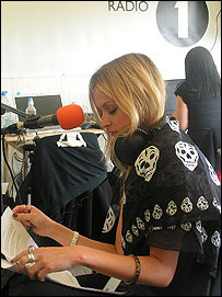 Fearne Cotton in the Radio 1 'studio'