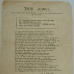 Poem sold around Exeter after the Blitz in May 1942. The poem was bought by June Davey for 3d