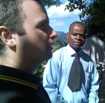 Phil watched by trainee