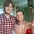 Dermot with session guest Scott Matthews. Yes, he's that tall!