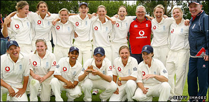 England celebrate in Bowral