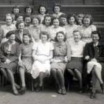 Hollerith Department at Edger Allen & Co., Tinsley, Sheffield. Renee Kelley front row left.