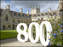 Cambridge 800 in Pembroke College