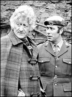 John Levene with his Doctor Jon Pertwee in 1973