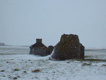 The old crofthouse of Brenchicott, 1st March 2006.