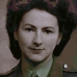 1945: ATS Sergeant Joan Corning who was married to Cyril Dix in 1947.