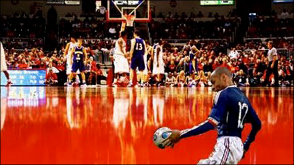Thierry Henry mocked up as basketball player in viral