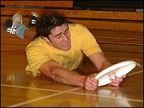 Frisbee practise at the UEA