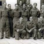 A few of us mixed with the other party. The two on the front row and the fellow in the middle are all in the navy