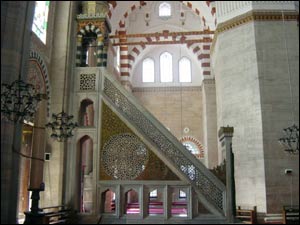 منبر در مسجد سليمانيه 