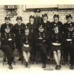 Dorothy with colleagues in the Fire Service