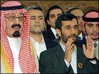 احمدی نژاد و ملک عبدالله