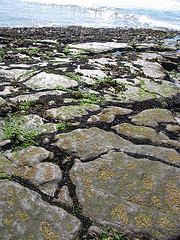 Clints and Grykes on beach at Spanish Point