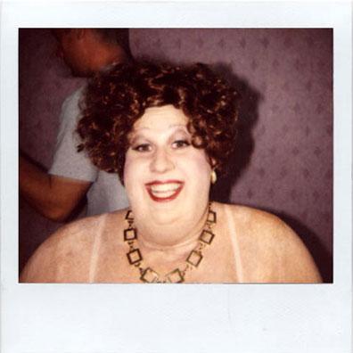 Matt Lucas make-up polaroid