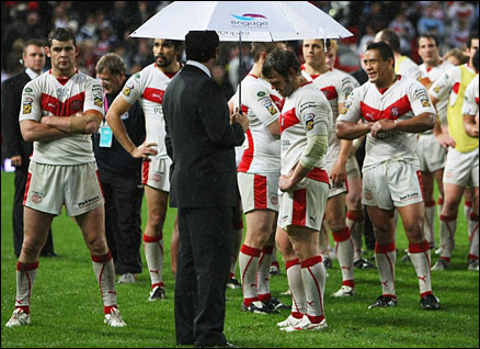 Deflated St Helens players ponder their defeat