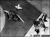 تباہ شدہ مصری طیارے